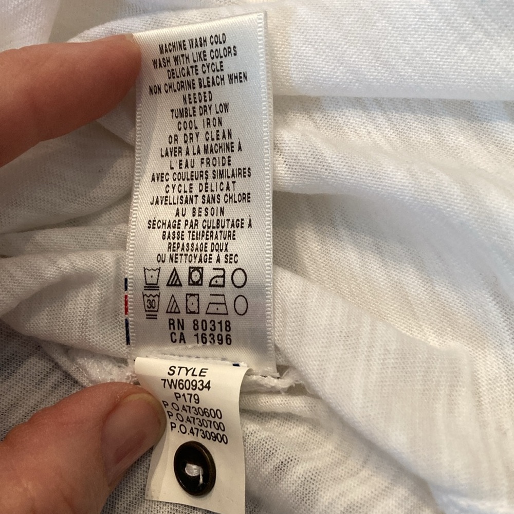 Lucky Brand White Long Sleeve Women's Top - Picture 7 of 7